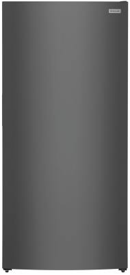 Tall upright freezer in dark steel finish with a simple exterior design from Freezers & Ice Makers collection