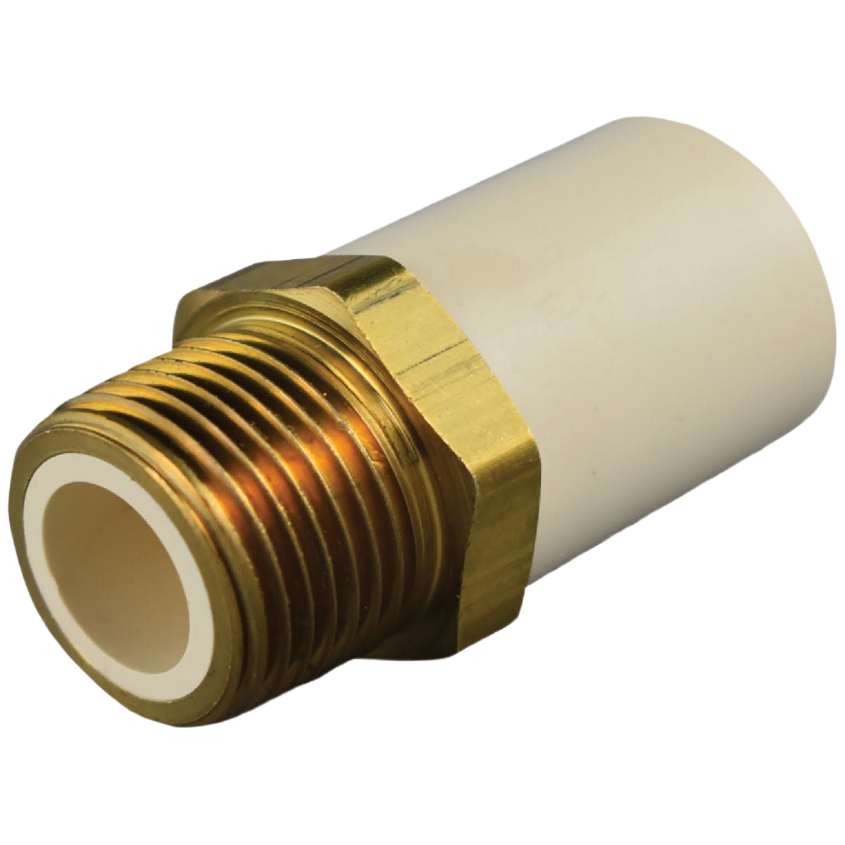 Brass-to-CPVC plumbing transition adapter for durable pipe connections in Pipes & Fittings and home improvement projects under $50
