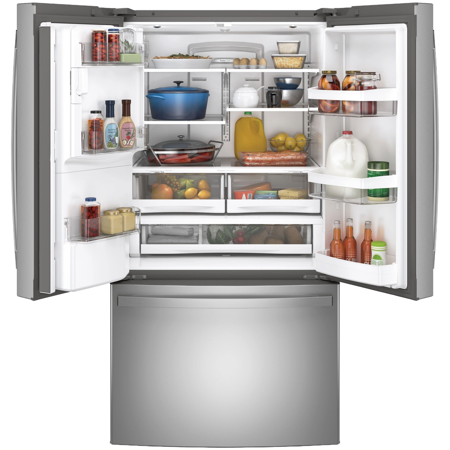 GE® ENERGY STAR® 27.7 Cu. Ft. Fingerprint Resistant French-Door Refrigerator