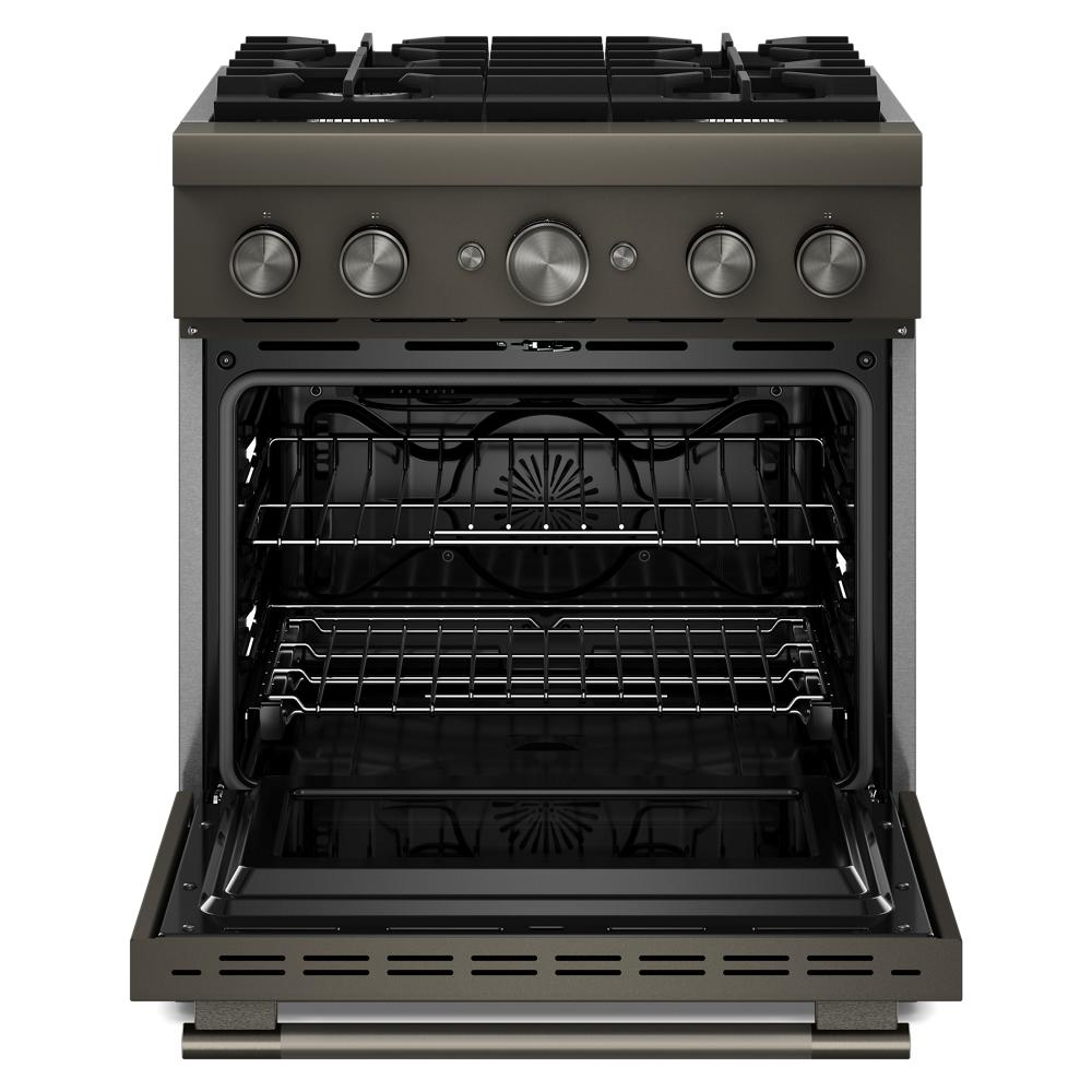 30-Inch 4 Burner Commercial-Style Dual Fuel Range with No Preheat Air Fry Mode