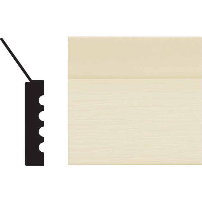 1/2 in. x 2 in. x 16 ft. Aluminum PVC Garage Door Stop Moulding