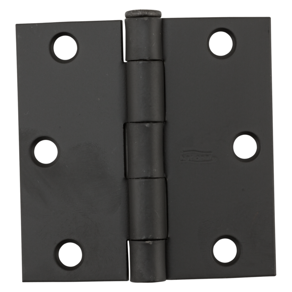 3-inch oil rubbed bronze square door hinge made of heavy-gauge steel for home improvement hardware projects under $50