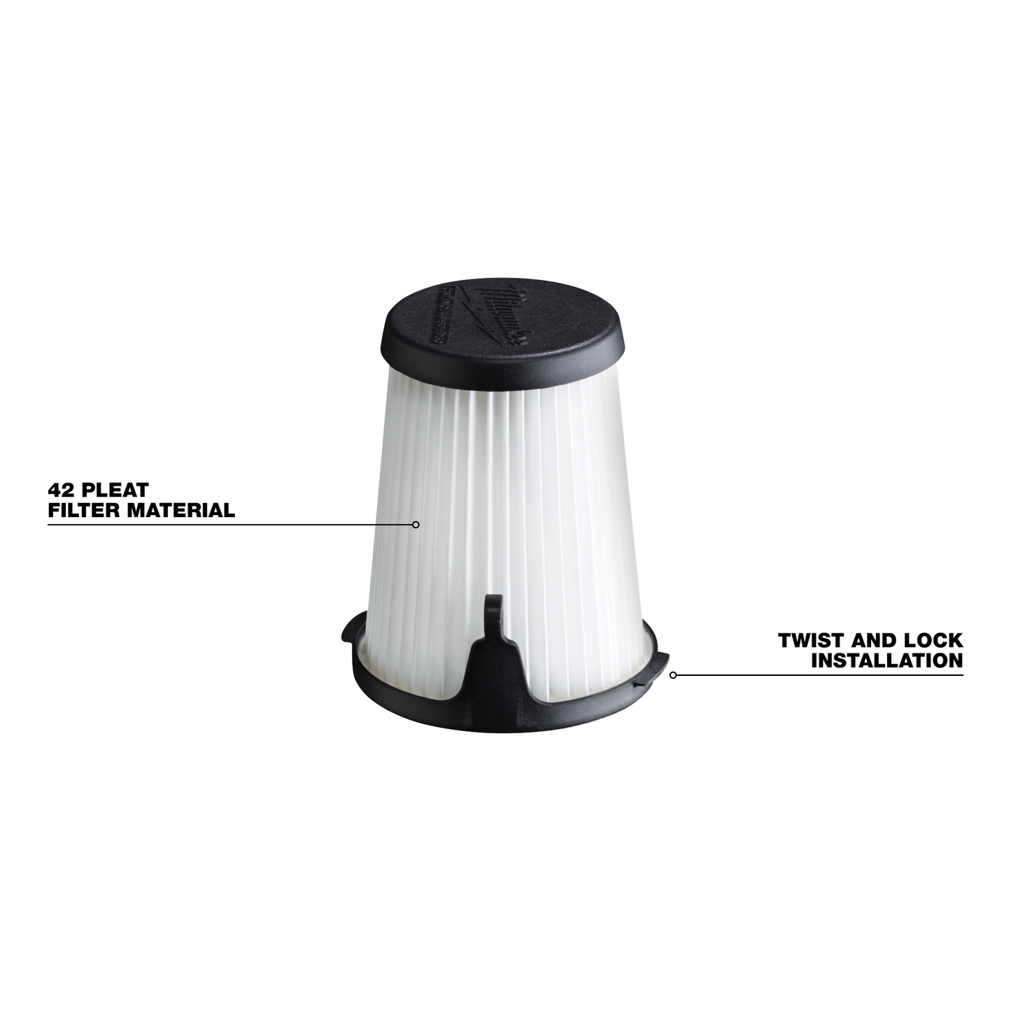 Milwaukee 3 in. Replacement Filters (2-Pack)