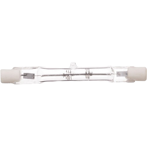 Clear double-ended halogen bulb with visible filament for lighting and electrical applications under $50