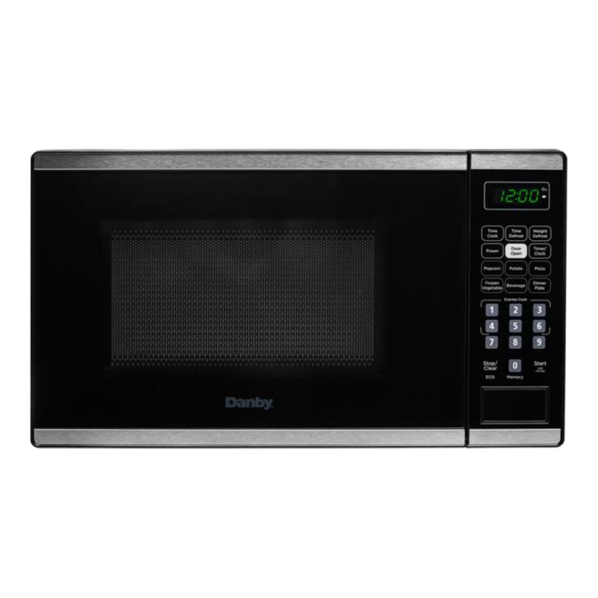Danby 0.7 cu. ft. Countertop Microwave in Black and Stainless Steel - DBMW0722BBS