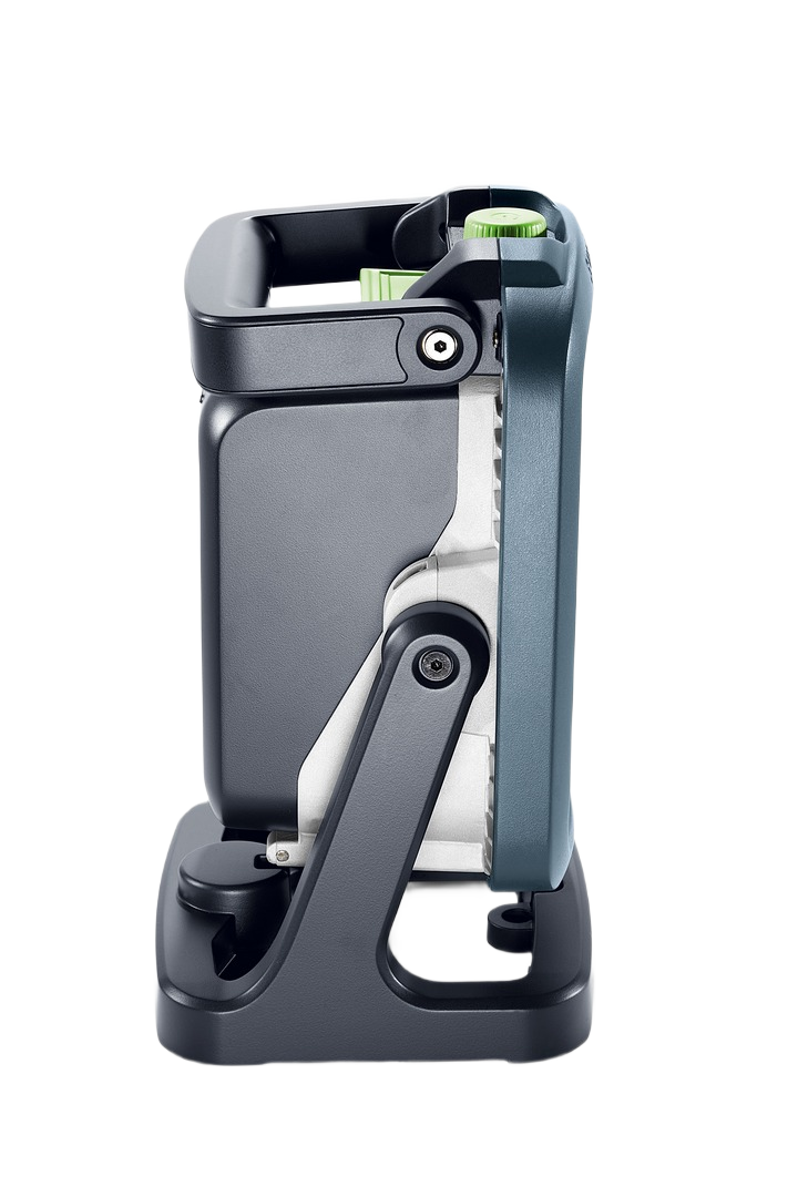 Compact cordless site light with sturdy handle and adjustable mount for versatile placement in Work Lights and Festool Syslites collections