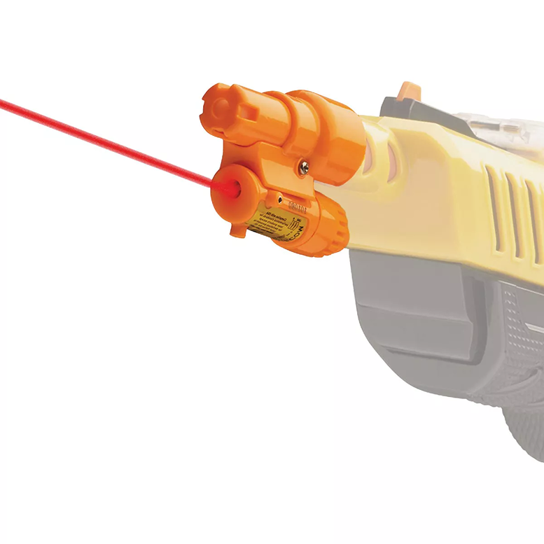 Orange plastic adapter with red laser beam for insect and pest control tools in lawn and garden collections under $50
