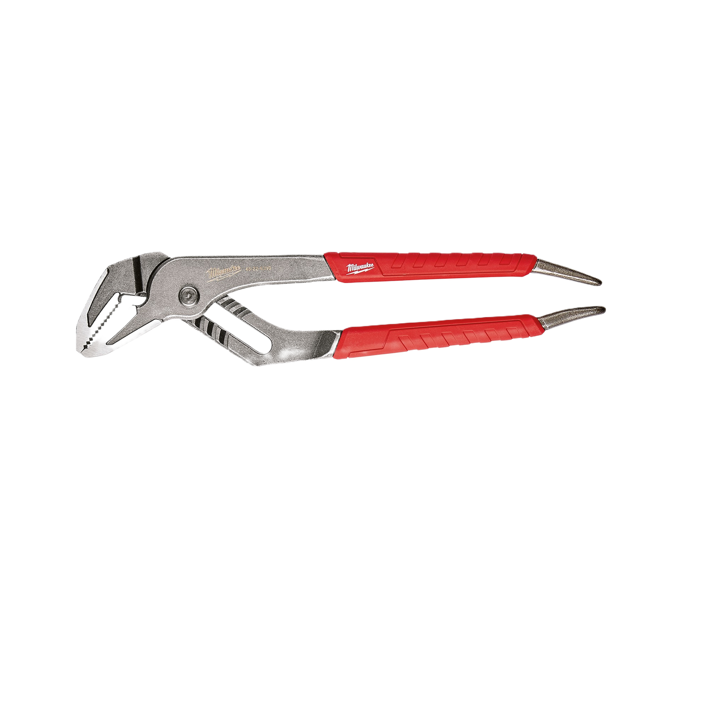 Adjustable straight-jaw pliers with red comfort grip handles for enhanced control in home improvement tasks