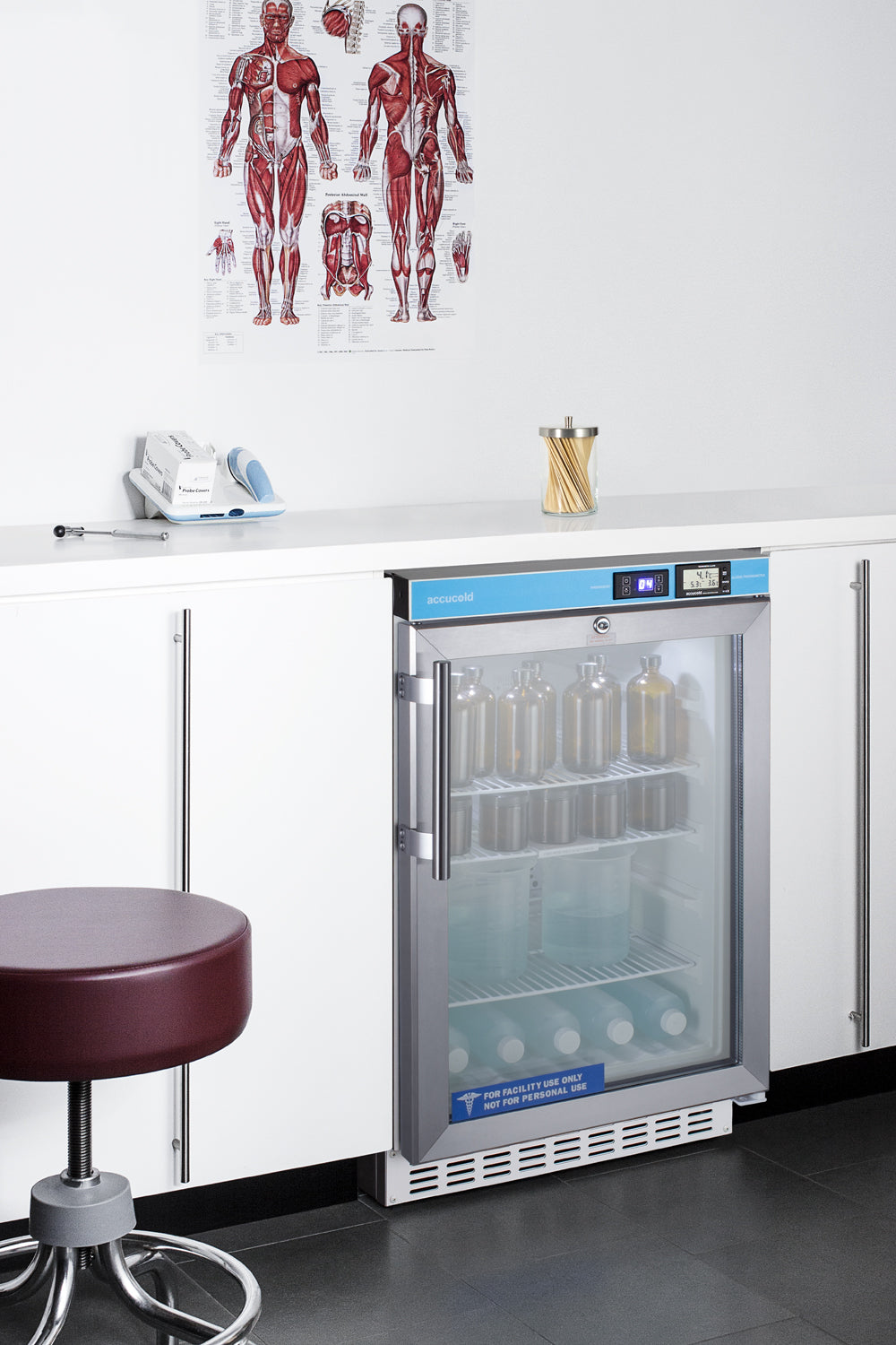 20" Wide Built-In Pharmacy All-Refrigerator, ADA Compliant