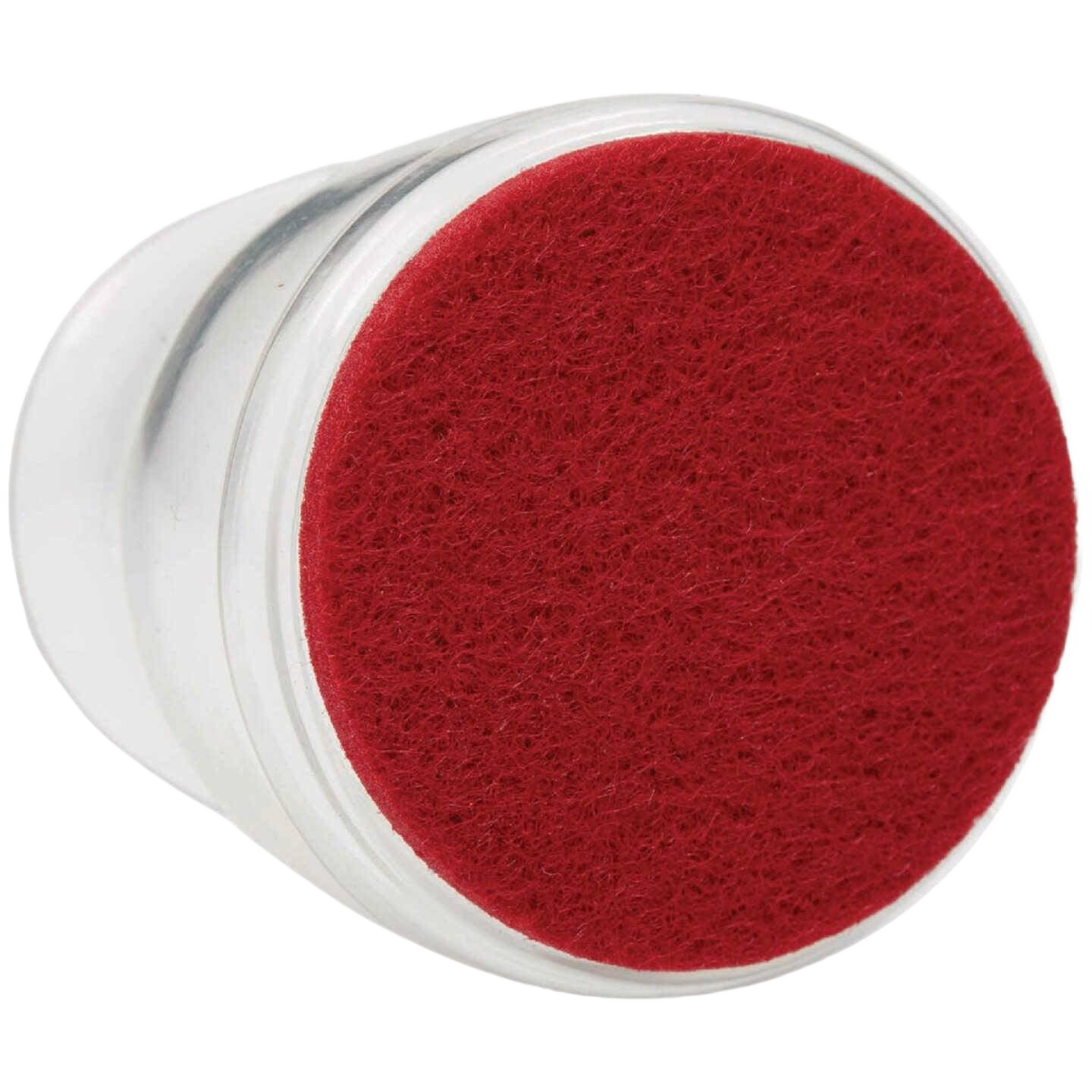 Clear silicone furniture slider with ruby red felt bottom for floor protection in hardware and furniture accessories under $50