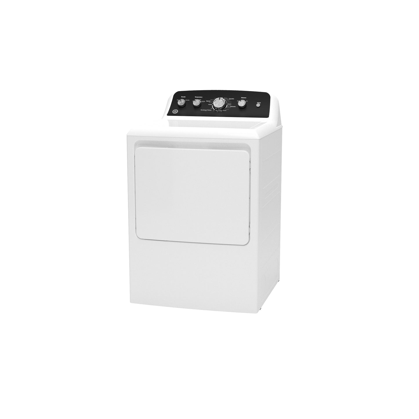 GE® 7.2 cu. ft. Capacity Gas Dryer with Spanish Panel and Up To 120 ft. Venting
