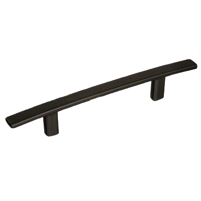 Sleek black bronze cabinet pull with 3-3/4 inch center-to-center mounting for home improvement projects