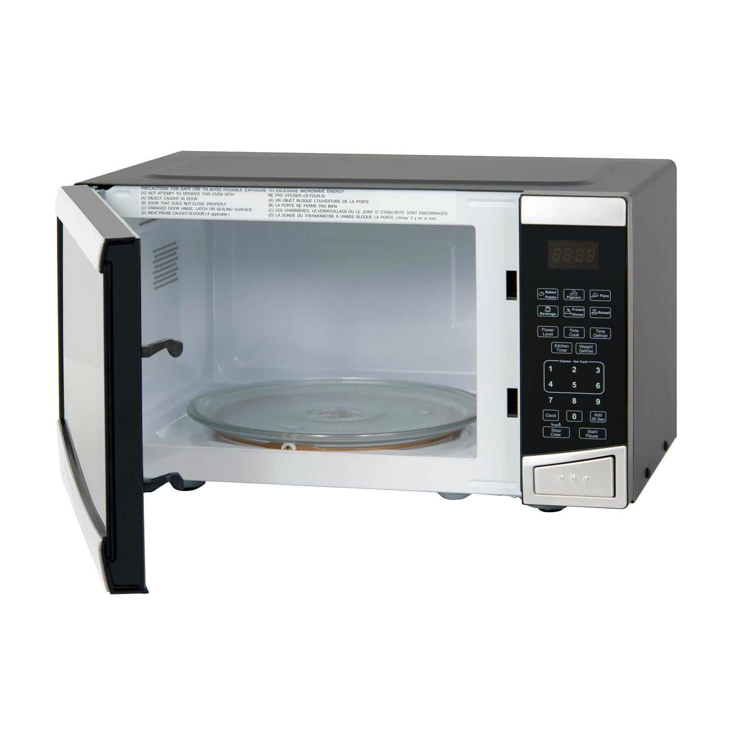 Avanti Countertop Microwave Oven, 0.9 cu. ft. - Stainless Steel