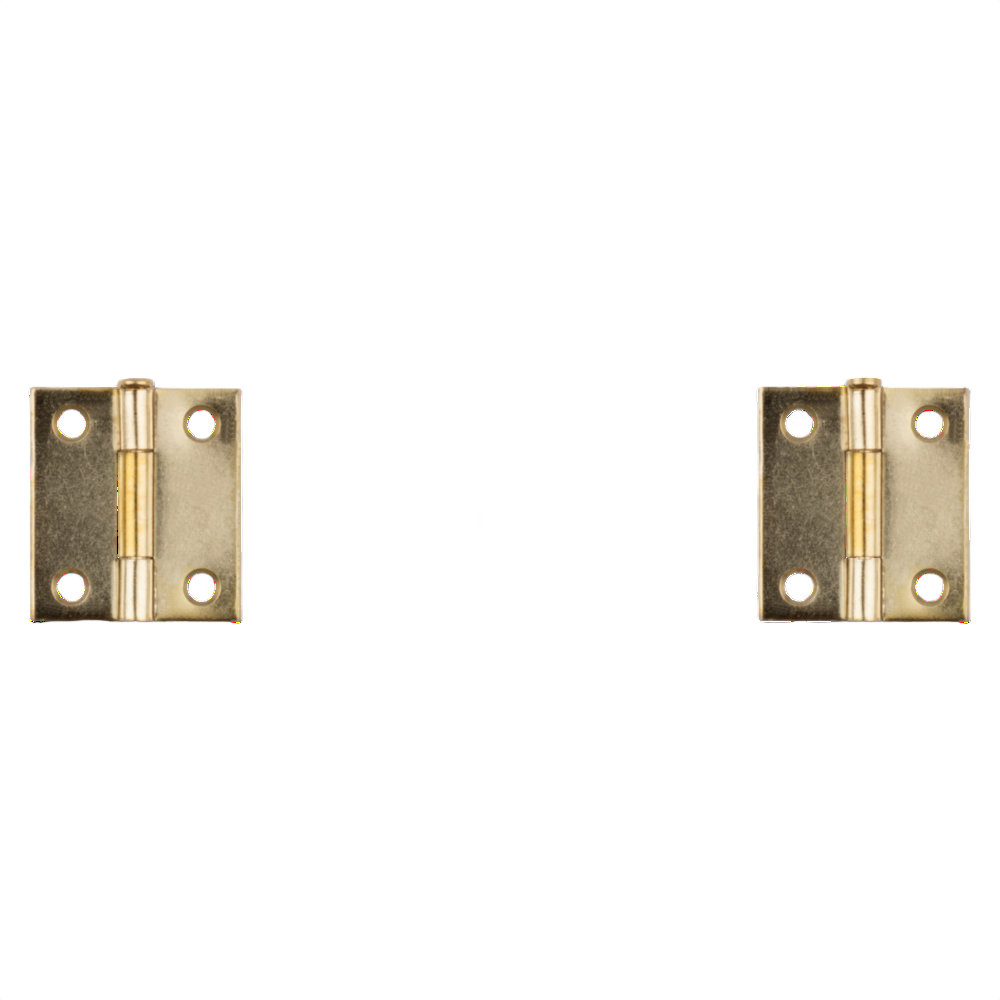 Pair of 1-1/2 inch brass loose-pin narrow hinges for door hardware in home improvement under $50 projects