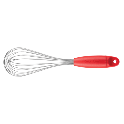 Red-handled stainless steel whisk for kitchen utensils and cooking gadgets under $50 collections