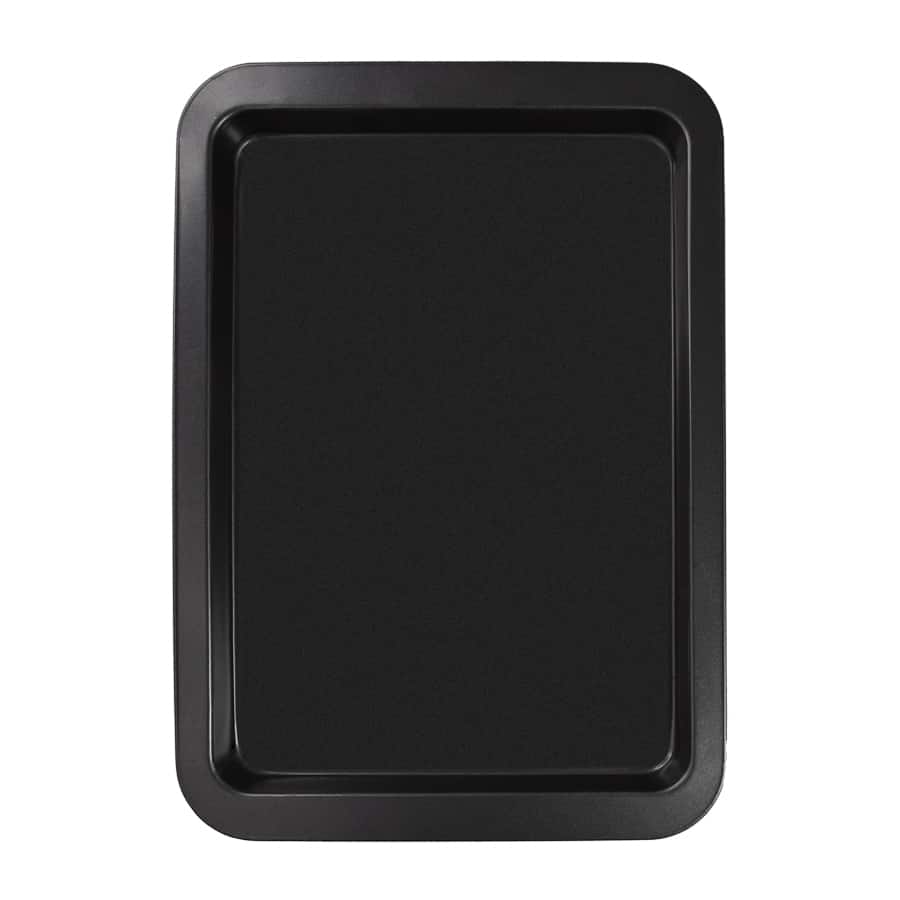Black rectangular baking sheet with raised edges suitable for pretend play toys in Toys & Games collection under $50