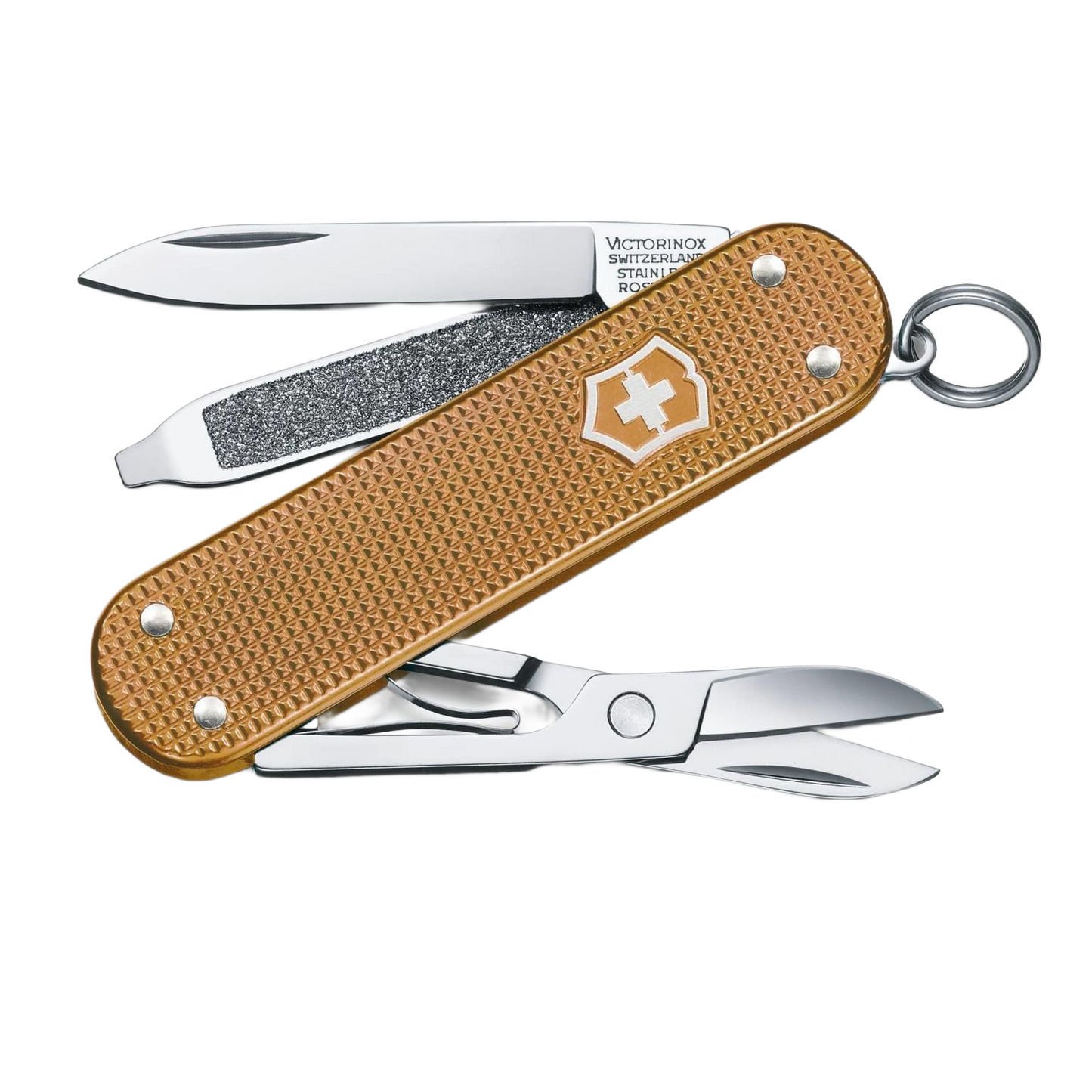 Compact multifunction pocket knife with wet sand finish handles in cutting tools and hand tools collections under $50