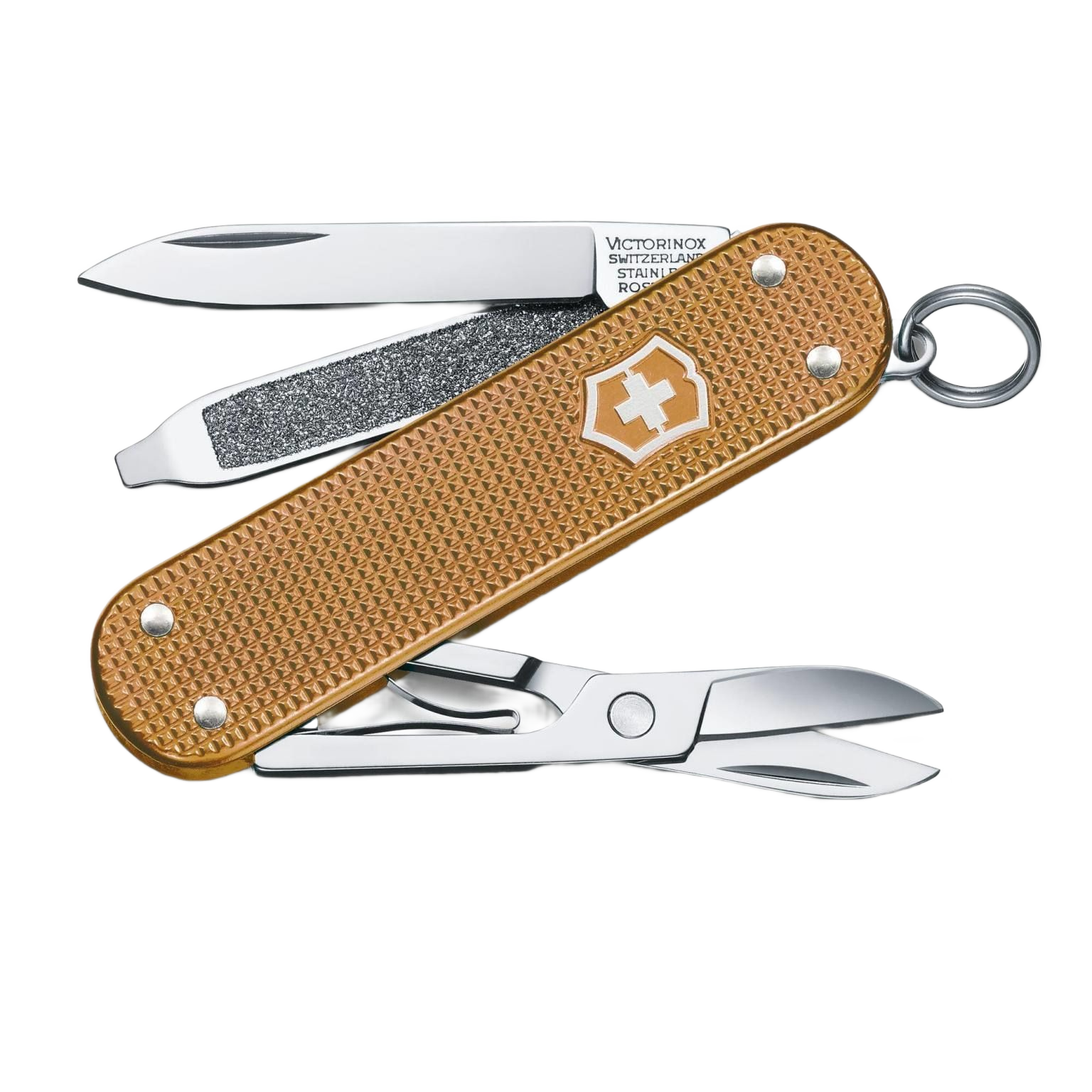 Compact multifunction pocket knife with wet sand finish handles in cutting tools and hand tools collections under $50