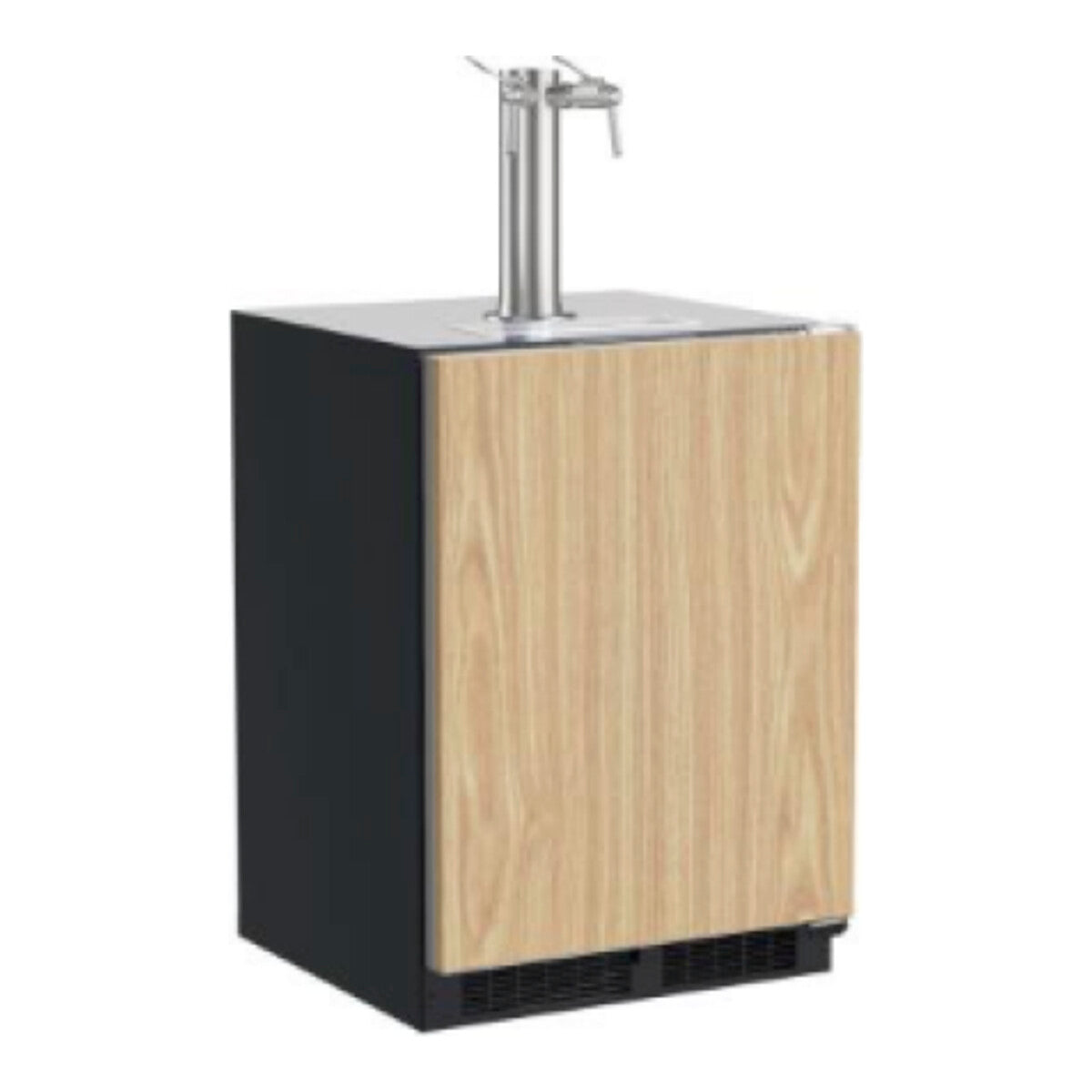 24" Built-In Dispenser, Single Wine & Beverage Tap, Panel-Ready, Solid Door, Reversible Door