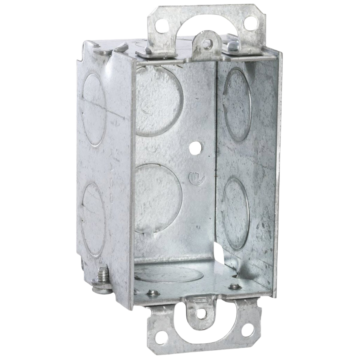 Steel 1-gang welded conduit wall box for electrical outlets and switches in electrical and home improvement tools collection