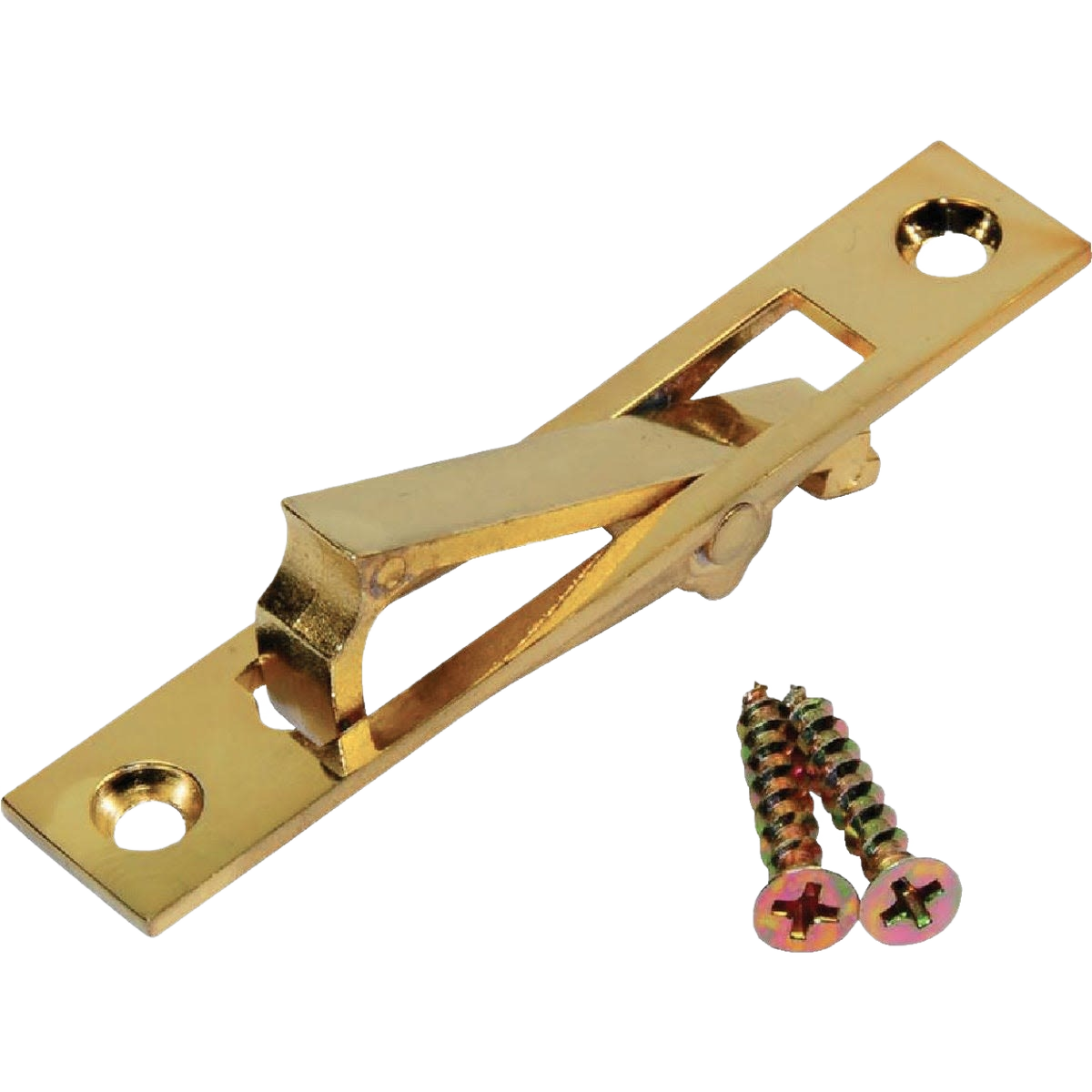 Polished brass sash window lift latch with mounting screws for door knobs and hardware home improvement collections