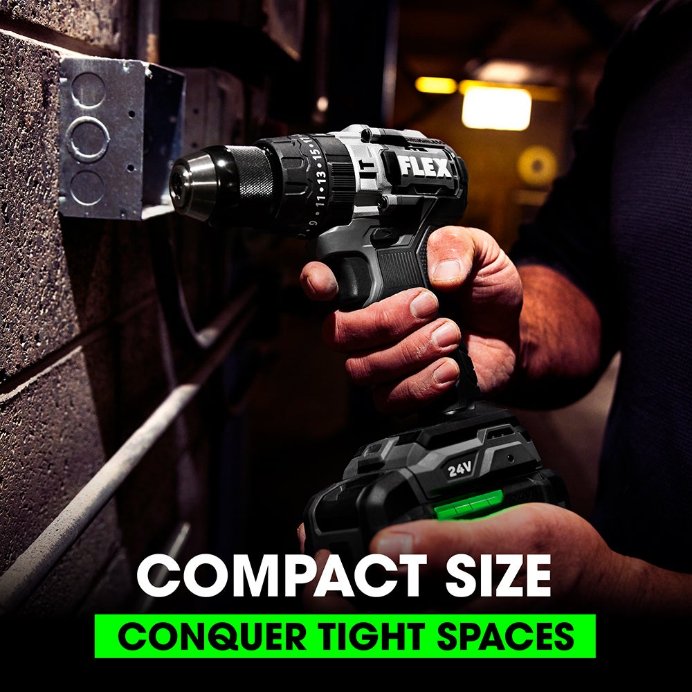 FLEX 24V 1/2" 2-Speed Hammer Drill (Tool Only)