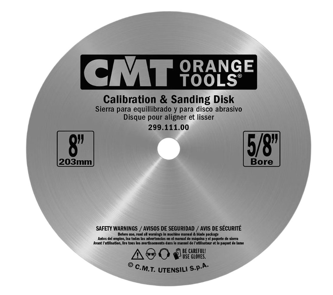 CMT Orange Tools 8" x 5/8" Calibration and Sanding Disk