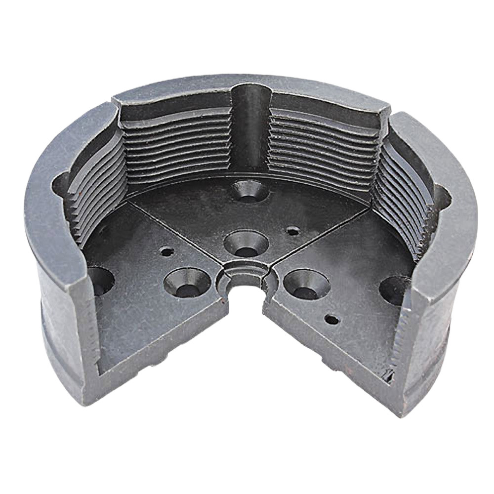 Profiled steel tower jaws with deep threading for woodworking chucks in tools and under $100 collections
