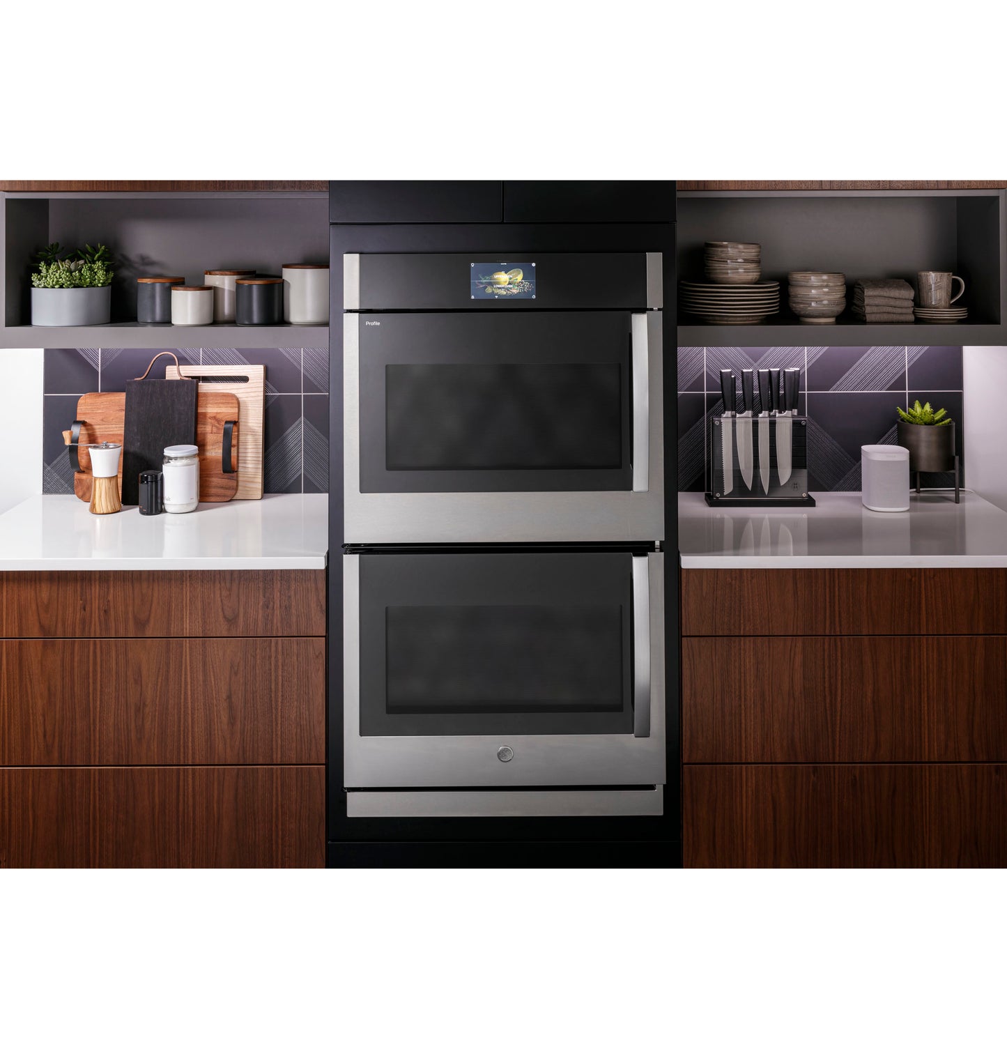 GE Profile™ 30" Smart Built-In Convection Double Wall Oven with Left-Hand Side-Swing Doors