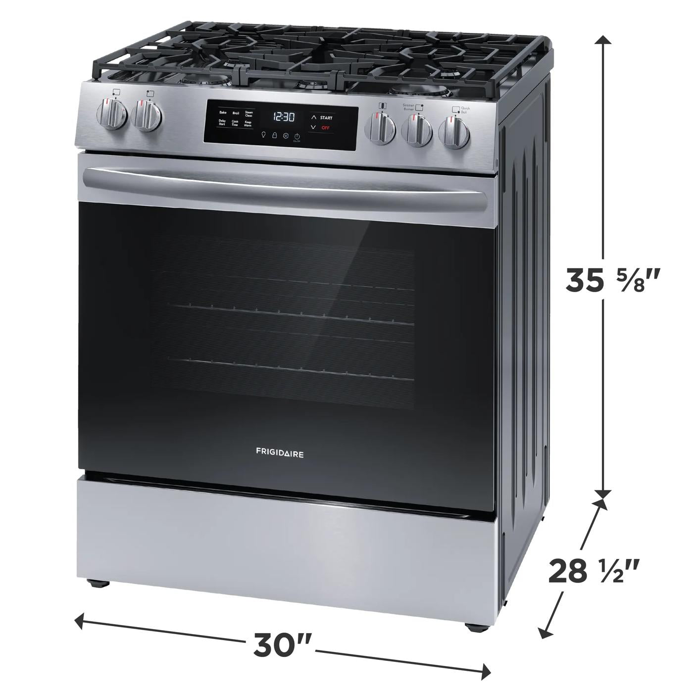 30" Front Control Gas Range