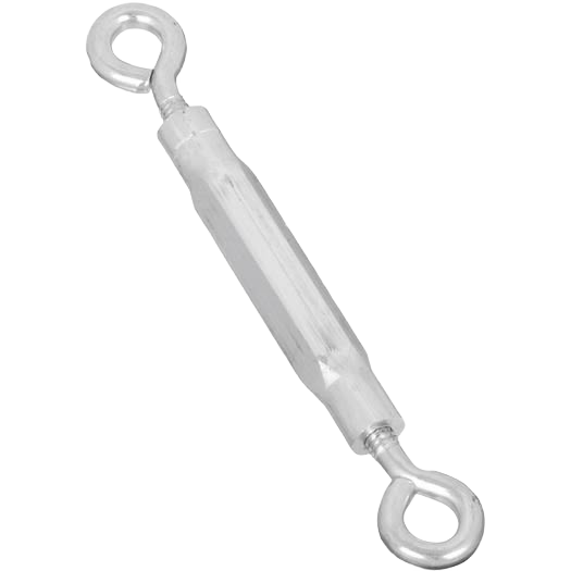 Zinc eye and eye turnbuckle with hex body for adjustable fastening in hardware and hooks & eyes collections under $50
