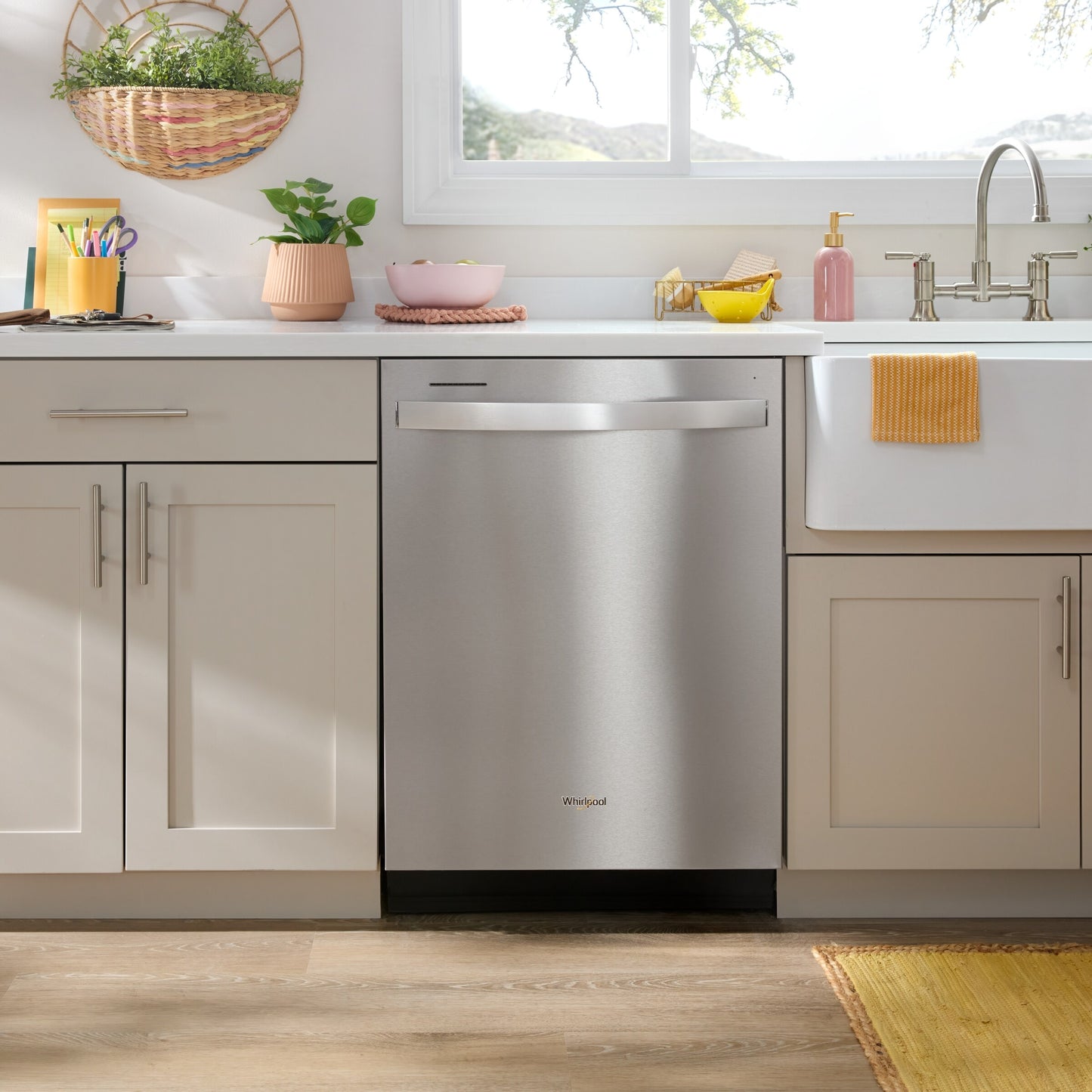 24" Stainless Steel Dishwasher with Spin&Load Rack and AI Intelligent Wash - 50 dBA