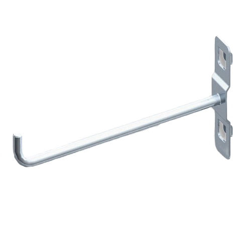 Single prong metal hook in silver finish for workshop organization and woodworking tool storage under $50 collection