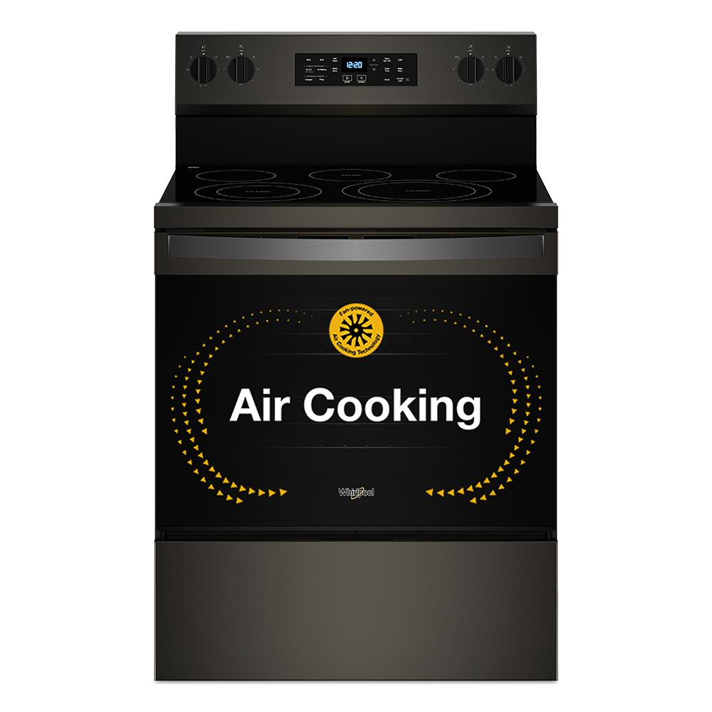 30-inch Energy Star Electric Range with Air Cooking Technology, No Preheat Air Fry and Air Baking and Self Clean