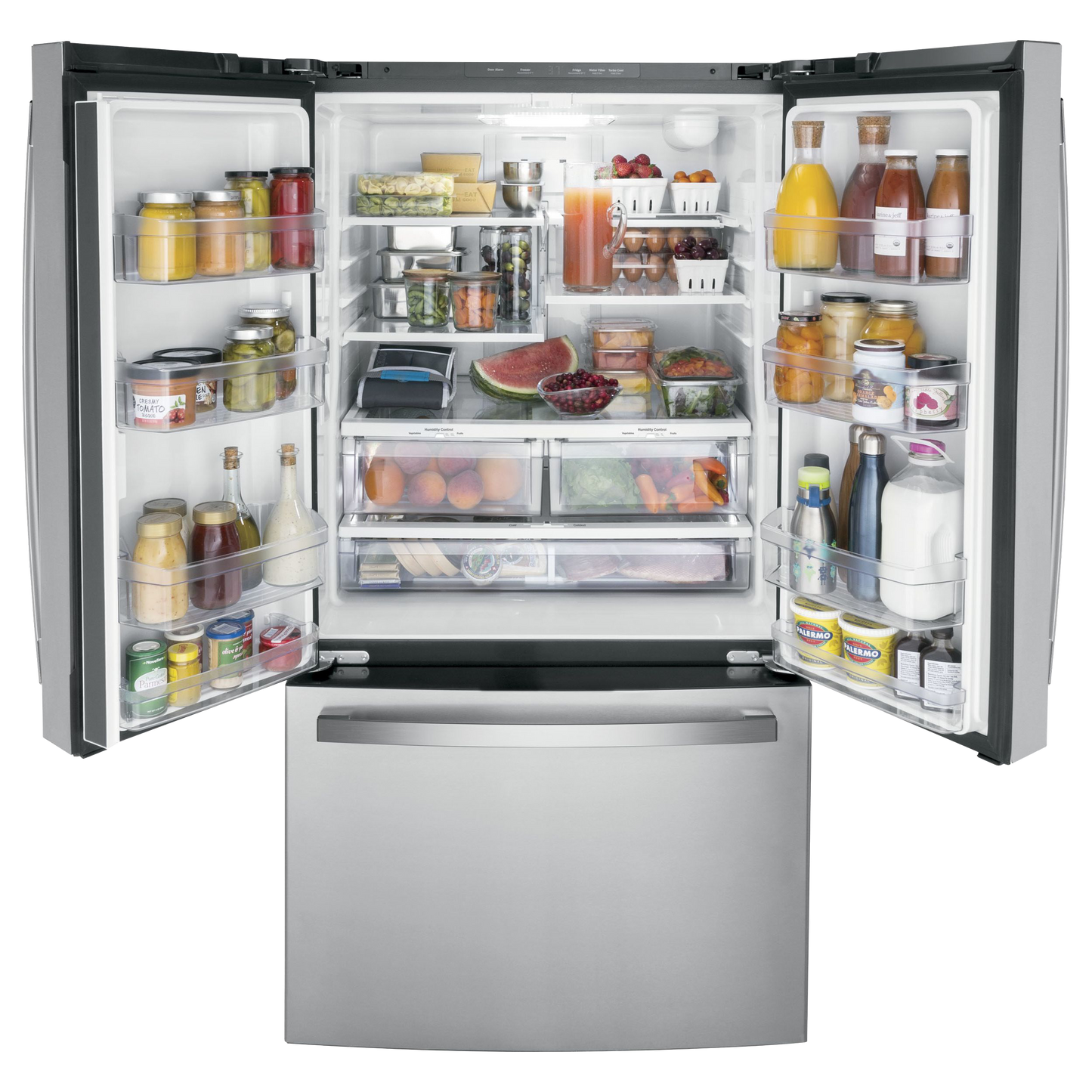 GE® ENERGY STAR® 21.9 Cu. Ft. Fingerprint Resistant Counter-Depth French-Door Refrigerator