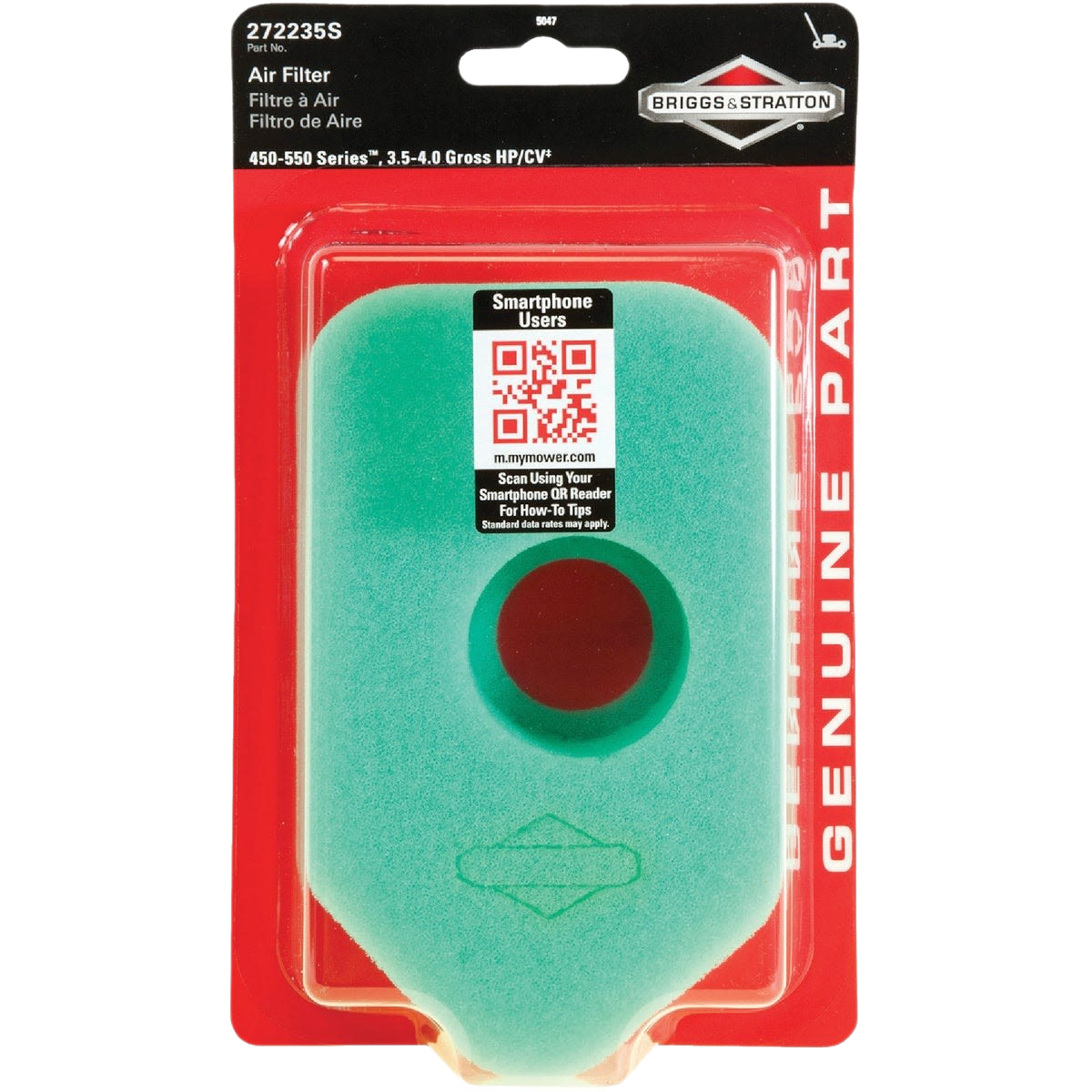 Green foam air filter for small engines in parts and lubricants collection under $50 for home improvement tools
