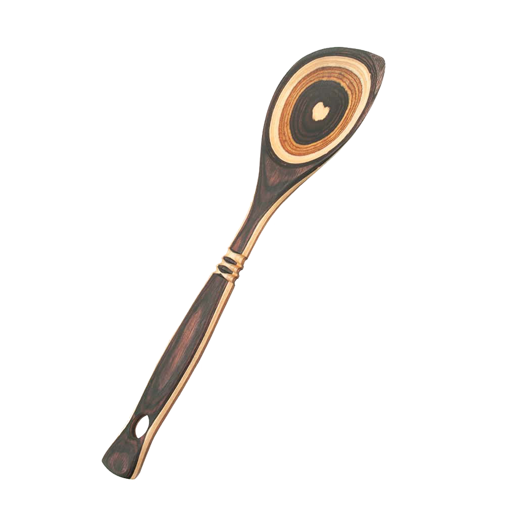 12-inch bamboo pakkawood corner spoon with ergonomic handle for kitchenware and cooking utensils under $50 collections