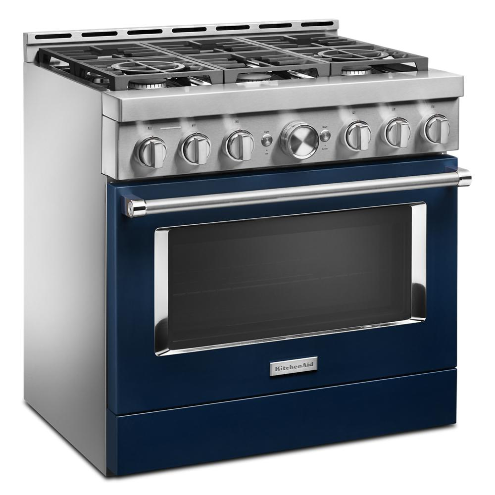 KitchenAid® 36'' Smart Commercial-Style Gas Range with 6 Burners