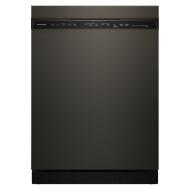 Black KitchenAid dishwasher with third level jet rack and digital control panel in KitchenAid and dishwashers collections