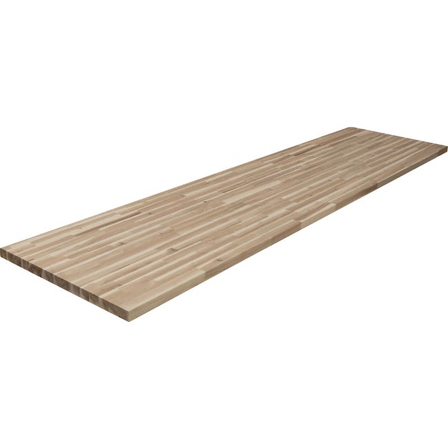 25 in. x 98 in. Acacia Butcher Block Counter Top