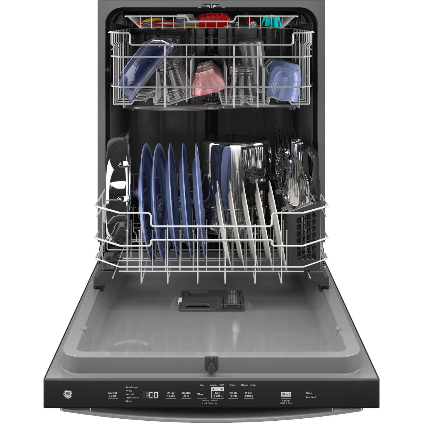 GE® ENERGY STAR® Top Control with Plastic Interior Dishwasher with Sanitize Cycle & Dry Boost