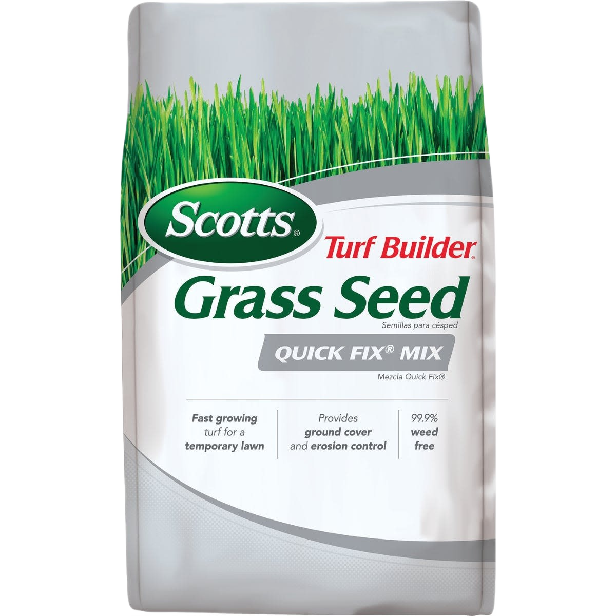 Bag of Scotts Turf Builder Quick Fix Mix grass seed for fast-growing lawn patching and erosion control in lawn care collections
