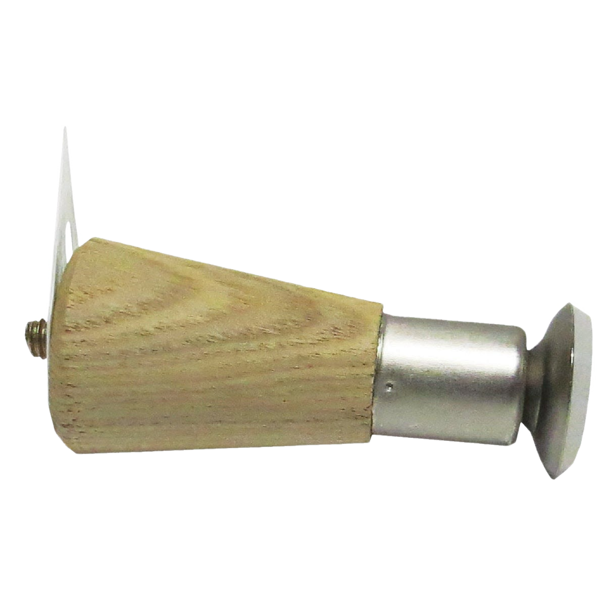 Tapered hardwood furniture leg with metal mounting bracket for cabinet and furniture hardware in home improvement collections