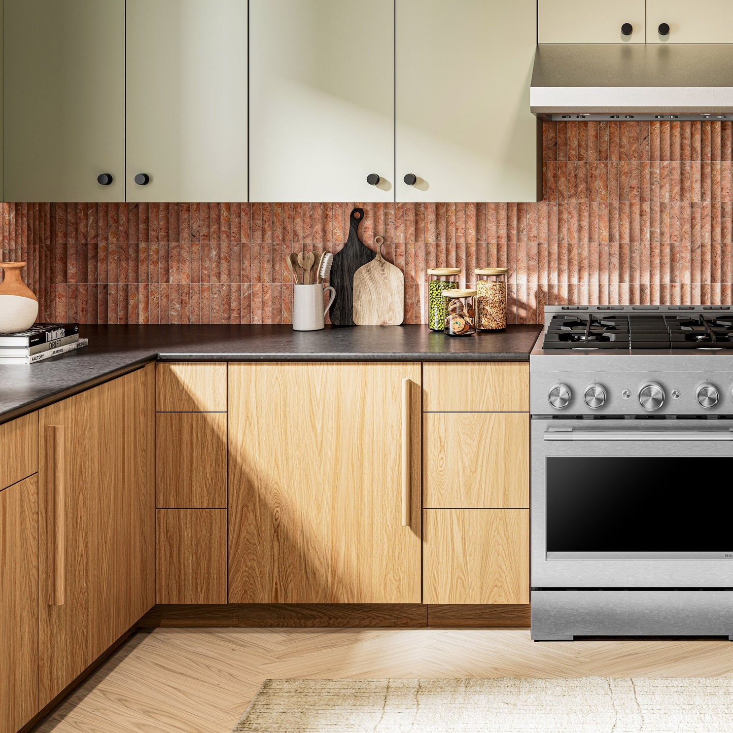 KitchenAid® 30-Inch 4 Burner Commercial-Style Gas Range with No Preheat Air Fry Mode
