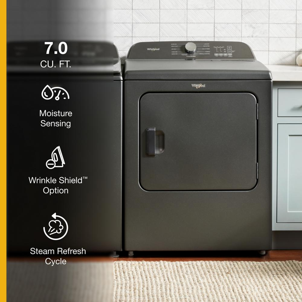 7.0 Cu. Ft. Whirlpool® Top Load Gas Dryer with Moisture Sensor
