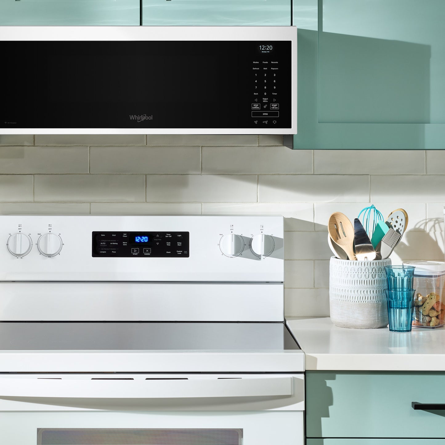1.1 cu. ft. Smart Low Profile Microwave Hood Combination with 450 CRM 4-Speed Venting