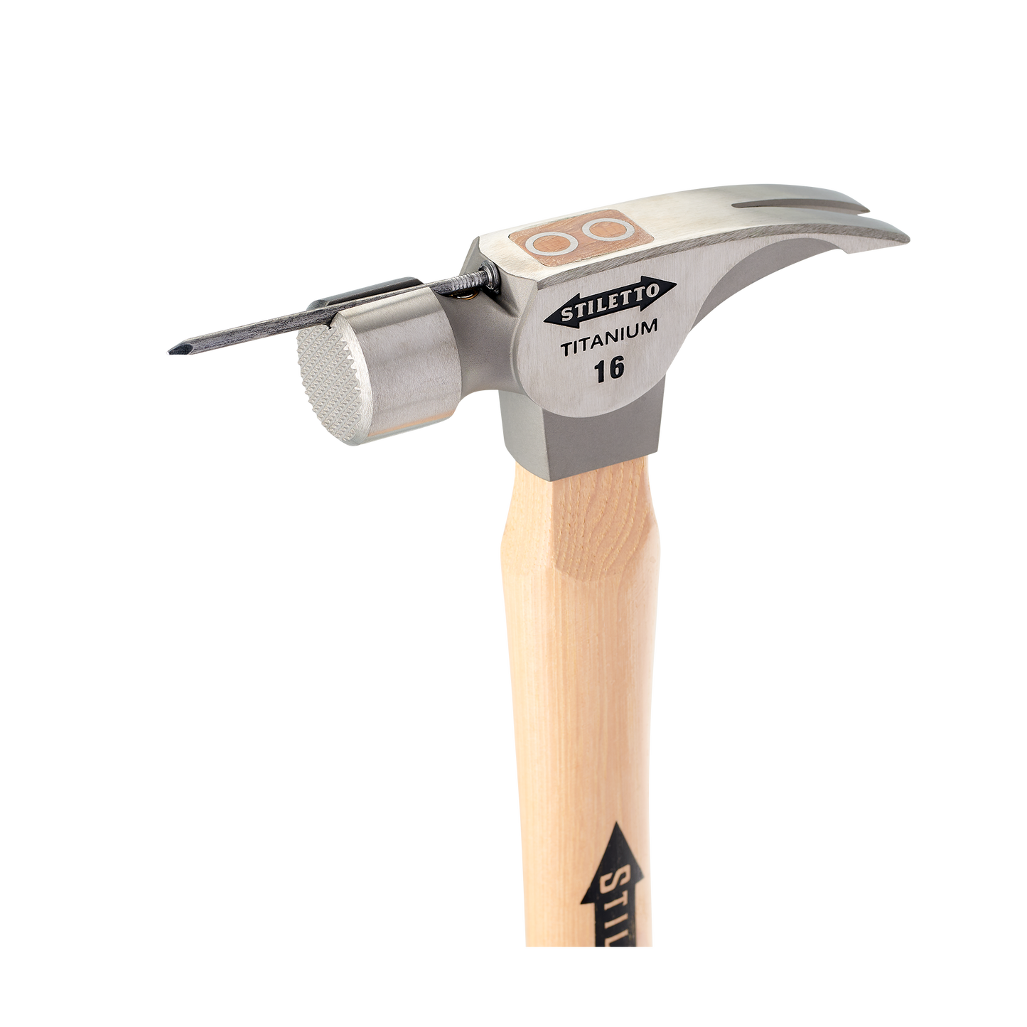 Stiletto 16oz Milled/Curved Hickory Hammer
