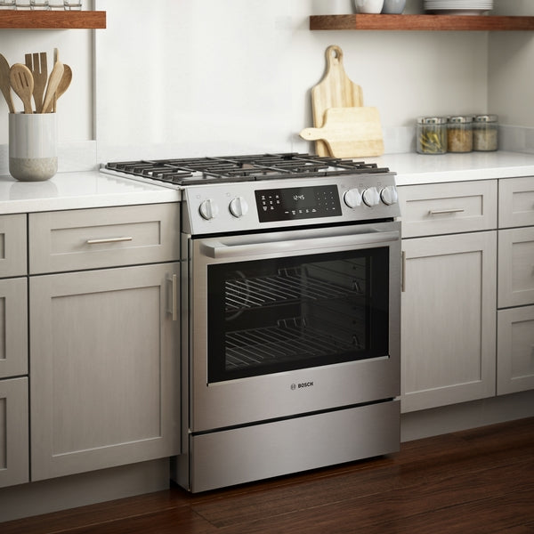 800 Series, Gas Slide-in Range, 30'', Stainless Steel