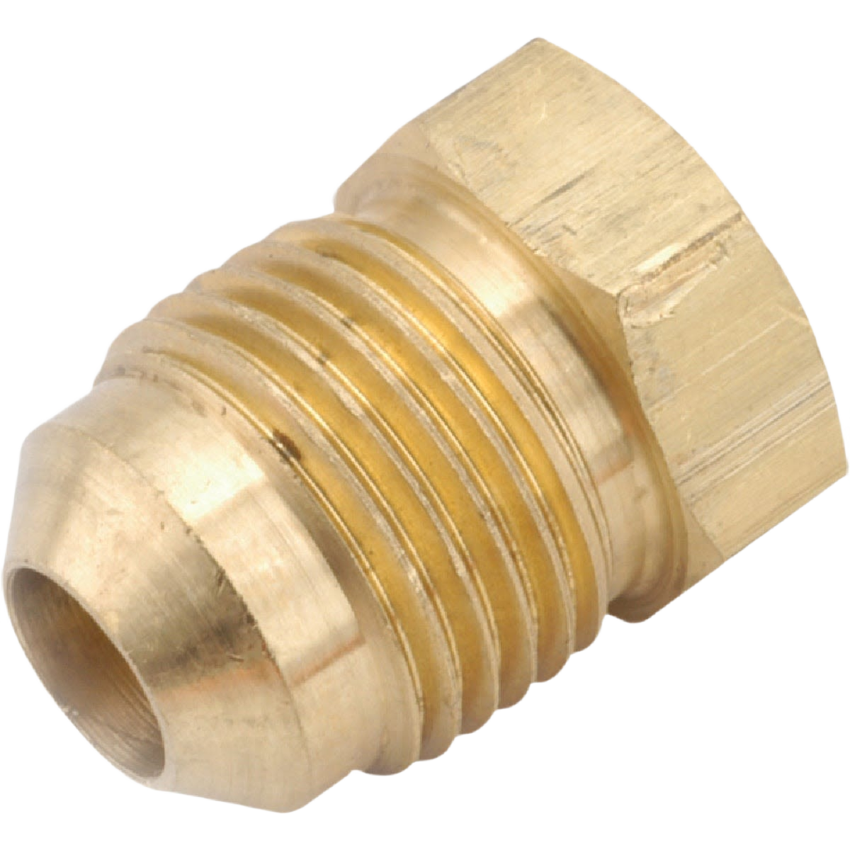 Brass 1/4 inch flare plug for plumbing applications in pipes and fittings under $50 home improvement collection