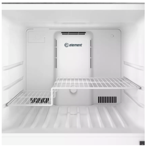 Interior view of top freezer compartment with adjustable wire shelves in refrigerators and top freezer refrigerators collections